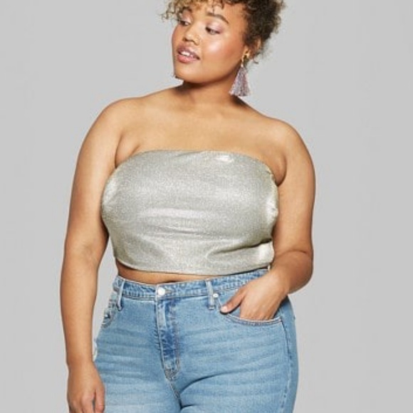 plus size flowy tube top